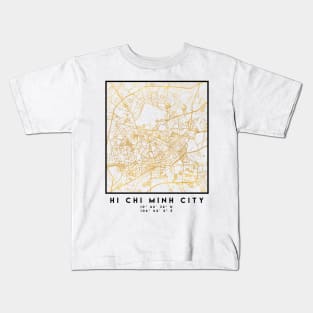 HI CHI MINH CITY STREET MAP ART Kids T-Shirt